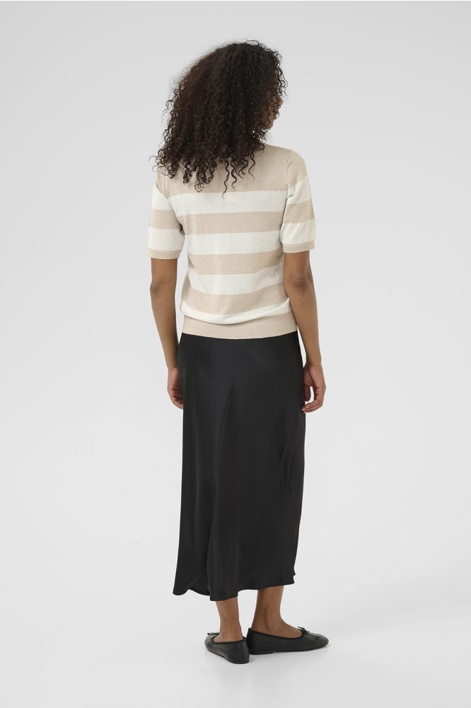 KAREGINA STRIPED PULLOVER 10510652 FEATHER G/CHALK WIDE STRIPE